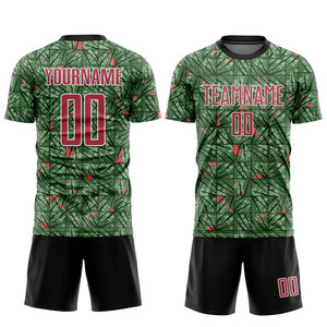 Custom Soccer Jersey Set Polyester Retro Design Heat-Transfer Printed Football Uniform Personalized Name OEM Short Quick Dry - Product Image 2