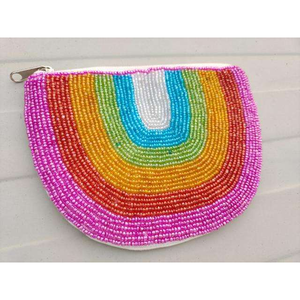 Fashion Handmade Beaded Coin <b>Pouch</b> Small Zipper <b>Mini</b> Wallet Ethnic Vintage Purse for Women At Best Price - Product Image 1