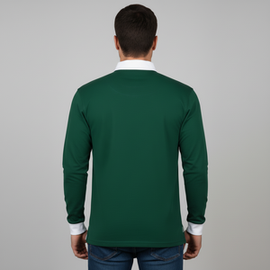 Maillot de rugby personnalisé à manches longues en coton, maillot de football pour hommes et femmes, chemise d'entraînement de rugby unisexe, chemises à boutons - Product Image 3