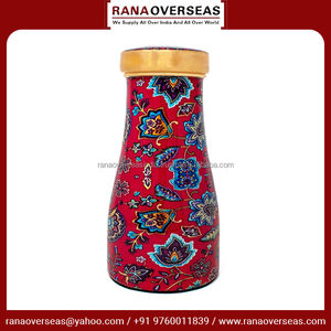 Classic Floral Pattern Pure Copper <b>Water</b> Carafe Premium Quality Copper <b>Water</b> Vessel for Drinking <b>Water</b> at Wholesale Price - Product Image 3