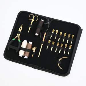 Kit d'outils professionnels pour extensions de cheveux : Pince à micro-anneaux à trois trous, Outil pour micro-perles, Aiguille à boucle, Petits ciseaux, Pinces de sectionnement - Product Image 1