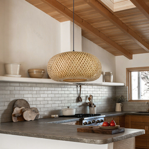 Lámpara Colgante de Bambú Tejida a Mano Estilo Japonés, Lámpara de Techo Artística para Comedor y Decoración del Hogar, OEM ODM - Product Image 6