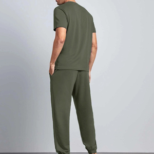 Conjunto de Camiseta y Pantalones Cortos para Hombre al por Mayor, Económico, de Verano, Manga Corta, Transpirable, Informal, para Correr - Product Image 3