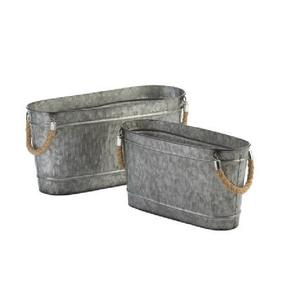 Macetero Galvanizado Estilo Francés Vintage, Recién Llegado, Personalizable en Tamaño, Forma y Color, para Uso en Jardinería - Product Image 5