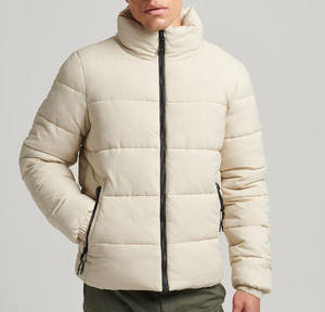 Chaquetas Acolchadas Personalizadas de Alta Calidad para Hombre, Abrigos con Diseño Moderno, Estilo a la Moda, Color Sólido, Chaqueta de Plumón Cálida para Invierno - Product Image 1