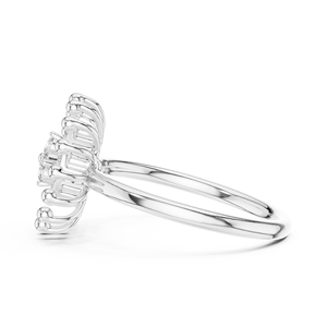 Diamante único de corte brillante cultivado en laboratorio, chapado en rodio, oro blanco de 18 quilates, para compromiso, boda, fiesta, regalo de San Valentín, glamuroso - Product Image 3