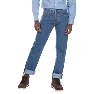 Pantalon en jean en coton de haute qualité pour homme, coupe ample, délavé, style hip-hop, broderie et rivets, tailles plus, personnalisable - Product Image 1