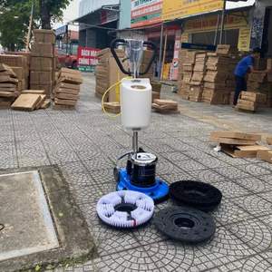 Nueva Pulidora de Pisos Eléctrica Karva 17A de 1.5HP, 17 Pulgadas, 150 RPM, de Alta Resistencia, para Superficies de Acero Inoxidable, 220V 50Hz - Product Image 3