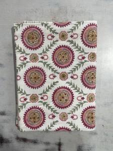 Handmade Luxury Floral Printed Cotton <b>Square</b> <b>Tablecloth</b> Brown White Classic Design Washable Eco-Friendly Home Us Wholesale - Product Image 1