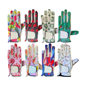 Custom Design Sheepskin Golf Gloves with Adjustable Wrist <b>Strap</b> and Hook & Loop Closure Left Hand Men's - Product Image 6
