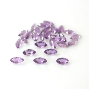 Piedras Preciosas Sueltas de Amatista Púrpura Natural, Corte Marquesa, 5x10mm, Calibradas y Facetadas, para Fabricación de Anillos, Joyería Fina, Venta al Por Mayor - Product Image 2