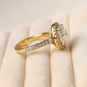 Bague de mariage solitaire en diamant Moissanite de haute qualité, coupe ronde originale, bague de fiançailles coupe ronde de 1.5 ct - Product Image 6