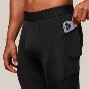 Custom Logo Elastic Waist Solid Casual <b>Compression</b> <b>Shorts</b> for <b>Men</b> Plus Size Athletic Sports Workout Running Gym Pockets Quick - Product Image 4