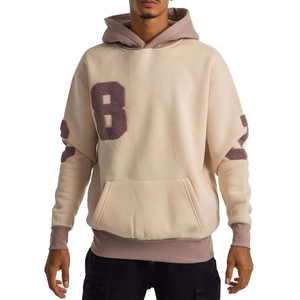 Sweat-shirts à capuche pour hommes en chenille brodée, à prix ajustable, motifs entièrement personnalisables, 100 % coton, écologiques, respirants, manches longues, hiver - Product Image 5