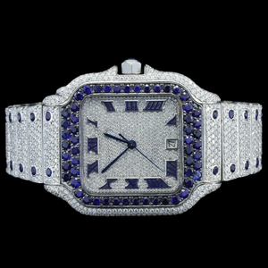 Reloj de Diamantes Moissanite de Alta Calidad al por Mayor, Joyería de Lujo para Hombre y Mujer, Diseño Brillante, Uso Diario, Todas las Funciones - Product Image 1