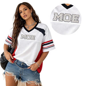 Camiseta Deportiva Personalizada al por Mayor con Logotipo, Número y Nombre del Equipo, Camiseta de Fútbol Americano Retro para Hombre, Corte Automatizado, para Entrenamiento - Product Image 3