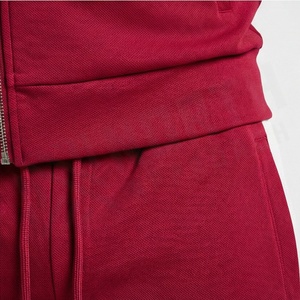 <b>Men's</b> Red <b>Tracksuit</b> Full Zip Stand Collar Solid Color Casual Sportswear Side Pockets High Quality Lightweight Winter Wear - Product Image 5