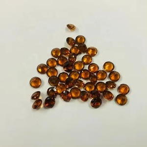 Piedra de Granate Hessonita Natural de 6 mm, Corte Brillante Redondo Facetado, Certificado IGI, Piedra Preciosa Suelta, Venta al por Mayor del Fabricante - Product Image 1