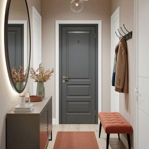 Eco-friendly Soundproof Modern Design Wood Interior Apartment Door with Swing Opening Finished Surface Solid MDF Core Doors - Product Image 3