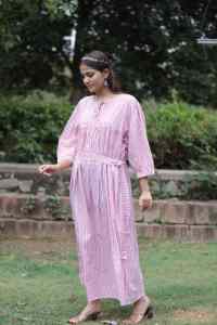 Indian Hand Block Floral Printed Cotton Dress New Trendy Summer Casual Wear for Wedding Handmade Woven Eco-Friendly Gift - Product Image 6