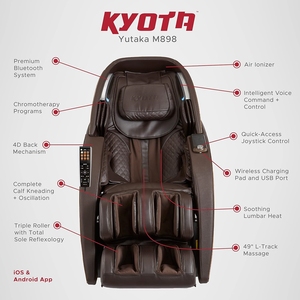 Sillón de Masaje de Cuerpo Completo con Gravedad Cero, Masaje Shiatsu, Reclinable con Calor, Control por Aplicación, Bloqueo Infantil, Escaneo Corporal, Bluetooth, Rodillo para Pies - Product Image 4