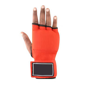Gants en cuir de haute qualité, personnalisés, en gel, demi-doigts, pour le sport, la conduite, extensibles, antidérapants, couleur et logo personnalisés, gants de boxe en cuir - Product Image 2