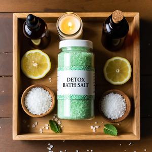 Sel de Bain Détoxifiant Naturel à Marque Blanche aux Pierres de l'Himalaya – Bain Spa Riche en Minéraux pour un Nettoyage en Profondeur, une Relaxation Apaisante et un Soulagement du Stress pour la Peau - Product Image 1