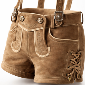 ผู้จัดจำหน่ายกางเกงหนังผู้หญิงแบบ Lederhosen สำหรับการสั่งซื้อจำนวนมาก - บริการ OEM แบบกำหนดเองจากผู้ผลิต - Product Image 4
