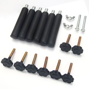 Supporto per Chitarre Pieghevole in Tre Parti in Metallo Nero Flessibile e Multiplo - Product Image 6