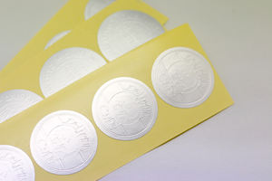 Pegatinas de Papel Autoadhesivas Plateadas Metálicas con Relieve Personalizado para Recuerdos de Fiestas, Envoltura de Velas y Proyectos de Manualidades - Product Image 4