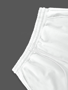 Pantalon de survêtement évasé pour homme en coton épais, coupe ample, taille haute, jambe large, uni - Product Image 2