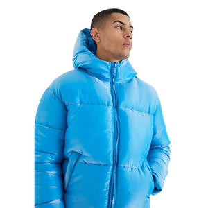 Men's High Quality Heavyweight Puffer <b>Jackets</b> Casual Winter Wear with Two Pockets Custom Streetwear Fashion Men Puffer <b>Jacket</b> - Product Image 5