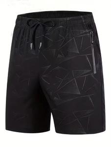 Pantalones Cortos Bermuda para Hombre, Color Sólido, Cintura Media, Elásticos, Transpirables, Anti-Pilling, Casuales, Tejido Satinado, 100% Algodón, con Bolsillos - Product Image 6