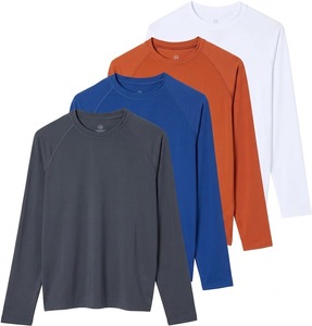 เสื้อแรชการ์ดแขนยาว UPF50+ สำหรับผู้ใหญ่ ป้องกันแสงแดด แห้งเร็ว เหมาะสำหรับกีฬาทางน้ำ โต้คลื่น ว่ายน้ำ น้ำหนักเบา สำหรับกิจกรรมกลางแจ้ง - Product Image 4