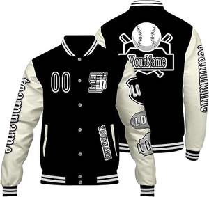 Veste d'hiver confortable pour homme, style Letterman, col montant, logo sur le devant, coupe-vent, haute qualité, écologique, à prix raisonnable - Product Image 1