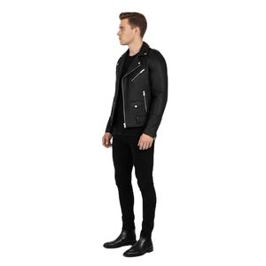 Veste en cuir de vache noire sur peau pleine fleur, luxe, qualité supérieure, ODM, vente en gros, veste pour hommes et femmes, sur mesure, entièrement personnalisée - Product Image 1