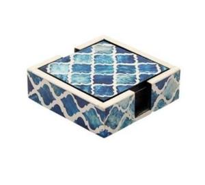 Sous-verres en os incrusté faits à la main, sous-verres artisanaux en os, sets de table en os, à prix très raisonnable - Product Image 1