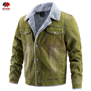 Jeans Casuales de Color Sólido de Alta Calidad para Hombre, Chaquetas de Mezclilla de Manga Larga, Talla Grande - Product Image 6