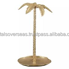Metal Brass Palm <b>Tree</b> Desk Decoration Decorative <b>Tabletop</b> Sculpture for Home Office Living Room and Interior Decor - Product Image 2