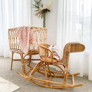 Cuna de madera maciza para bebé, precios al por mayor, cunas de ratán sostenibles, cunas para niños. - Product Image 6