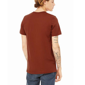 T-shirts décontractés pour hommes de haute qualité, 100 % coton tricoté, respirants, personnalisables, vente en gros, manches courtes, design uni vierge - Product Image 3