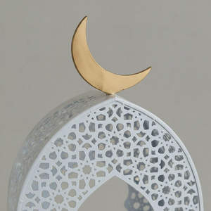 Decoraciones de Mesa para el Ramadán 2027, Diseño de Luna y Mezquita, Portavelas Metálicos, Faroles, Venta al Por Mayor - Product Image 4