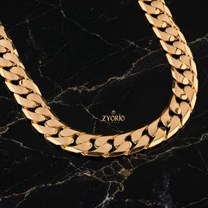 Luxury Gold Cuban Link Chain <b>Necklace</b> for Men Hip Hop Thick Miami Cuban Chain <b>Statement</b> Jewelry with Iced Out Clasp - Product Image 2