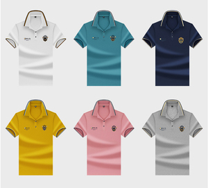 Nouveau T-shirt à manches courtes pour homme, polo brodé à col rabattu, grande taille, polo à manches courtes - Product Image 4