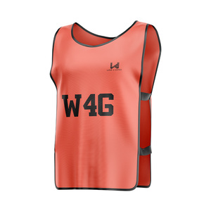 Custom Logo Sublimated Printed Men's Soccer Bib Shirts 100% Polyester Ecofriendly Moisture Wicking Quick Dry Breathable Bibs - Product Image 2