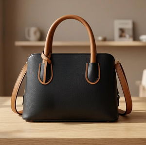 Bolso de Mano Casual de Cuero Genuino para Mujer, Estilo Occidental BS International, con Correa de Hombro Extraíble, Duradero y Ligero - Product Image 6