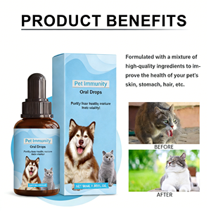 OEM/ODM PetHealthCare Gouttes immunitaires pour chiens Canneberge Oméga-3 Formule biologique Absorption rapide Toutes races - Sûr pour la santé digestive des chiots - Product Image 5