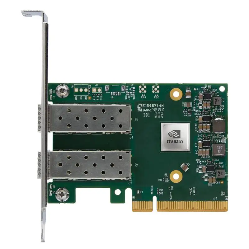 Tốt nhất bán mellanox MCX631102AN-ADAT ConnectX-6 LX 25gbe Dual-Port sfp28 PCIe 4.0x8 hhhl Ethernet Adapter thẻ, khung cao