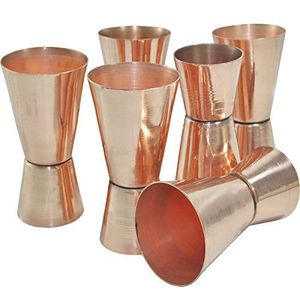 Elegant Copper Plated <b>Bar</b> Jigger 30ml 45ml Double Shot Measure <b>Tool</b> Cocktail Mixing Accessory for Home and Commercial <b>Bar</b> - Product Image 4