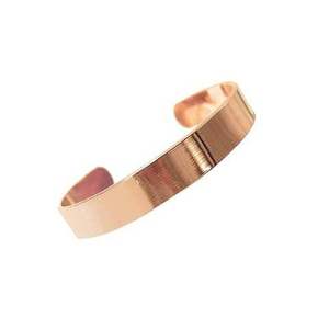 Bracelet manchette unisexe élégant en cuivre massif avec motif étoile vintage, bijoux de qualité supérieure faits à la main avec embouts de perles - Product Image 2